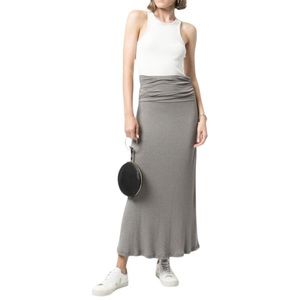 Standard James Perse Wide Waistband Black Long Skirt Size US 2